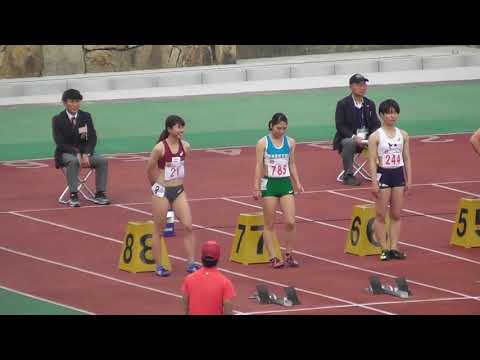 2019京都インカレ　女子100mHタイムレース決勝2組