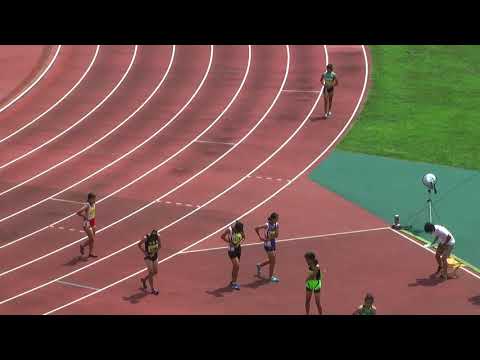 H29　千葉県ｼﾞｭﾆｱｵﾘﾝﾋﾟｯｸ最終選考　B女子100m　予選5組