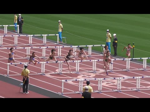 女子1部100mH準決勝2組　関東インカレ2022