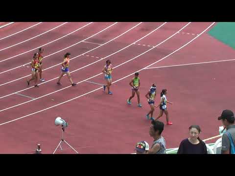 H29　千葉県ｼﾞｭﾆｱｵﾘﾝﾋﾟｯｸ最終選考　B女子100m　予選4組