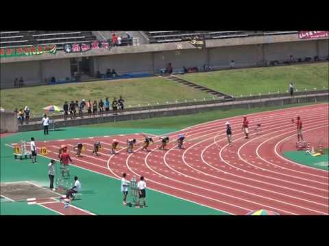 大原勇人（高知農）11秒43、少年男子B　100m決勝　～国民体育大会　高知県選考会～