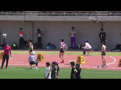 20170519群馬県高校総体陸上女子200m予選10組