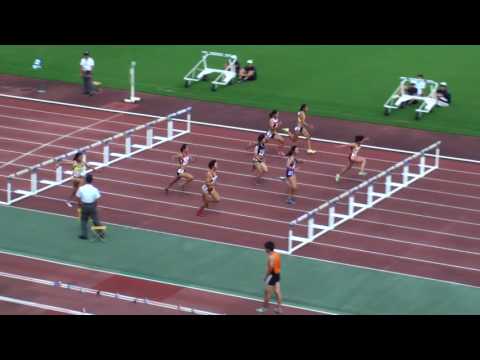2017年 東海陸上選手権 女子100mH決勝