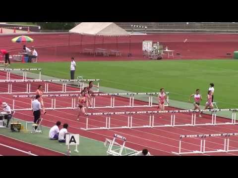2016 西日本インカレ陸上 女子100mH予選4
