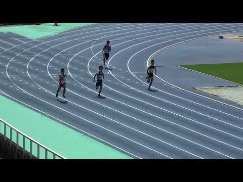 20180916125021県高校新人大会OP男200ｍ2組 村田 健