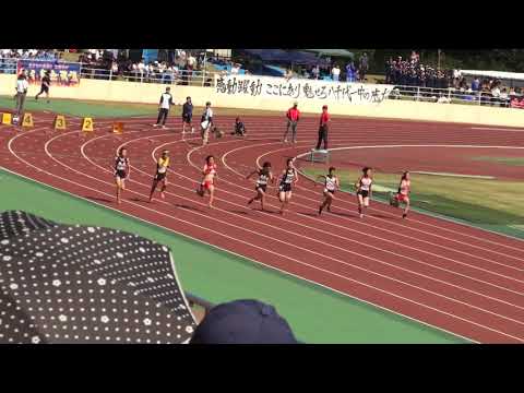 2017 茨城県中学新人陸上 2年女子100m準決勝1組