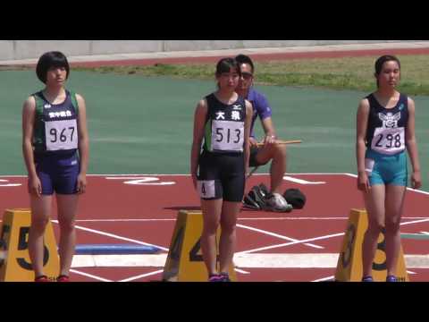20170519群馬県高校総体陸上女子100m予選8組