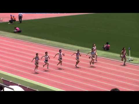 2015日本学生個人陸上　女子100m 予選5
