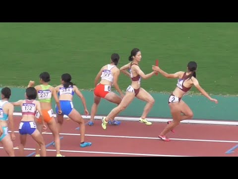 女子4×400mR予選 全日本インカレ陸上2022