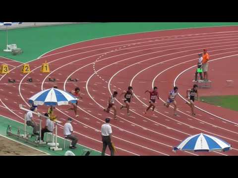 第51回全国高等専門学校体育大会陸上競技　男子100m　予選第1組　2016/8/25