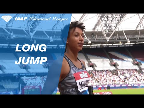 Malaika Mihambo long jumps over 7m to set a meeting record in London - IAAF Diamond League 2019