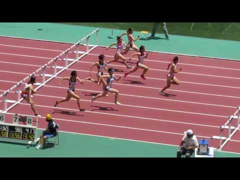 17年6月18日　高校総体南九州大会 女100mH　決勝