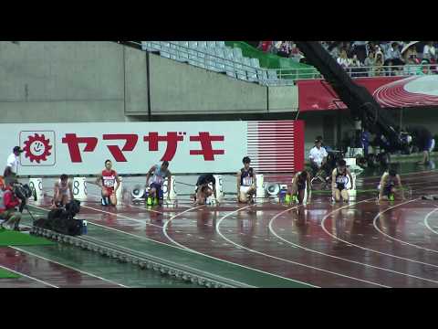 2017 日本選手権陸上 男子100m　決勝　サニブラウン 10”05