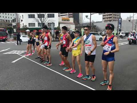 【長崎新聞】県下一周駅伝　JR大村駅前・再スタート