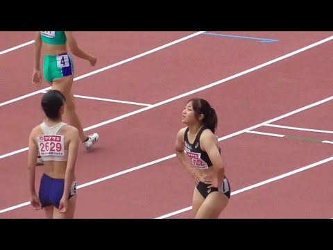 自己ベストV 決勝 U20女子400mH 日本選手権陸上2023