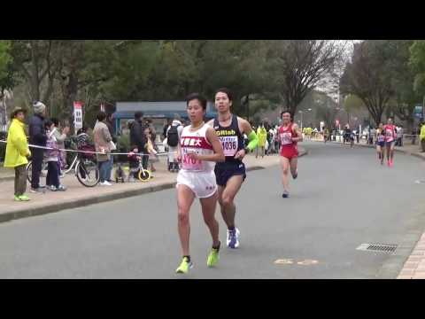 2017 大阪ハーフマラソン 19.5km地点 先頭から2時間ペースのランナーまで