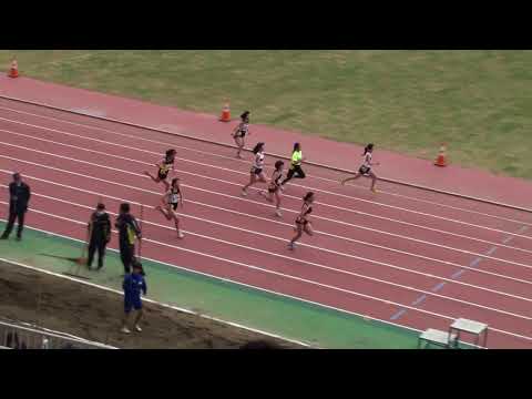2018 第1回県記録会 中学女子100m6組