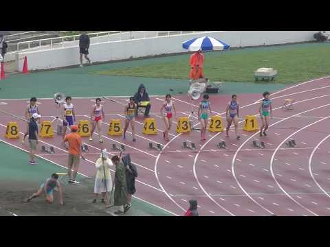 H30　千葉県選手権　女子100m　準決勝2組