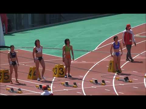 20180428 第52回織田記念陸上 SEIKOチャレンジ女子100m全3レース