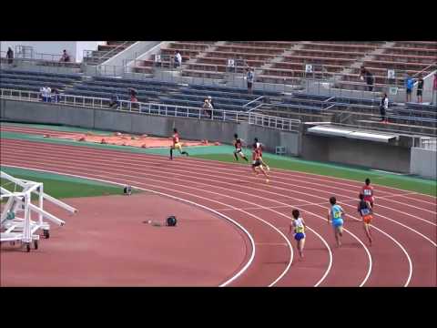 男子400m予選1組、1着：大野心碧（土佐中）51秒38　～四国中学総体2017・陸上競技～