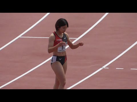 ウォームアップレース女子100m　第76回出雲陸上2022.4.24