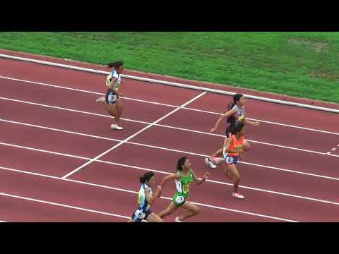 H29　千葉県ｼﾞｭﾆｱｵﾘﾝﾋﾟｯｸ最終選考　C女子100m　予選1組