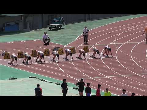20170617 中国地区高校総体陸上 女子100m決勝