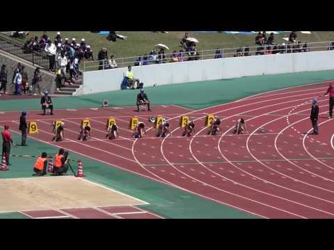 招待女子ｳｫｰﾑｱｯﾌﾟﾚｰｽ100m1組 藤沢沙也加12.09(+0.6) Sayaka FUJISAWA 1st