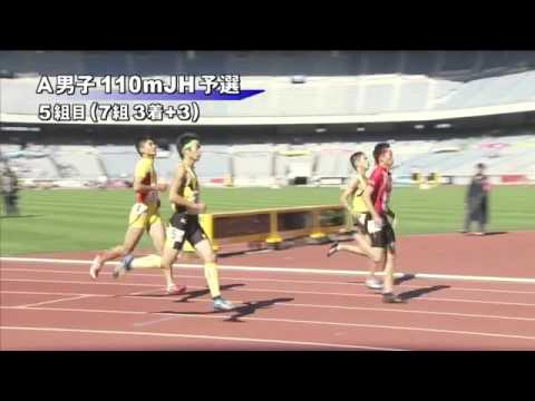 A男子110mJH 予選第5組 第46回ジュニアオリンピック