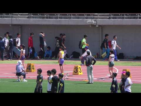 20170519群馬県高校総体陸上女子200m予選4組