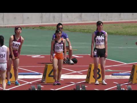 20170519群馬県高校総体陸上女子100m予選3組