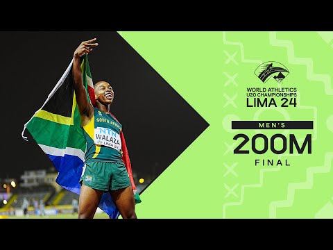 🇿🇦&#039;s Bayanda Walaza completes iconic sprint double | World Athletics U20 Championships Lima 24