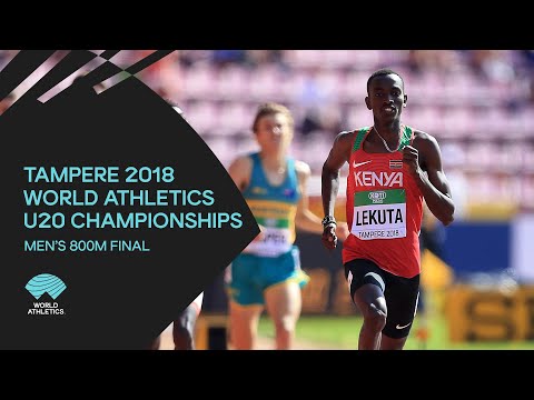 Men&#039;s 800m Final - World Athletics U20 Championships Tampere 2018