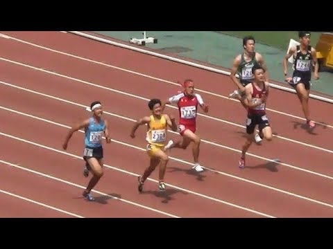 準決,決勝 男子200m 全中陸上2019