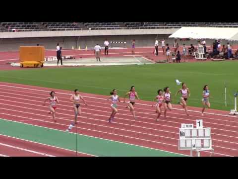 2017 西日本インカレ陸上 女子100m 準決勝1～3