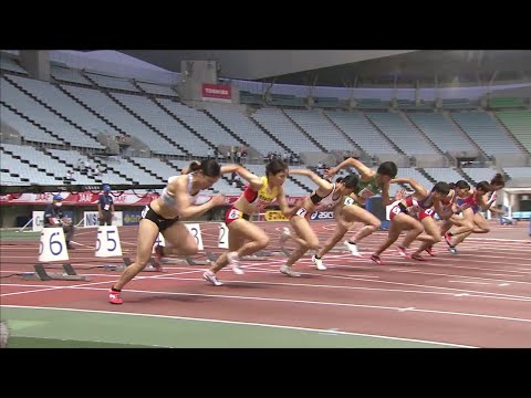 【第105回日本選手権】 女子 100ｍ 準決勝1組