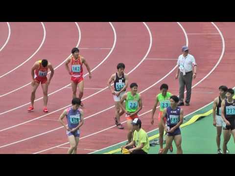 H29　関カレ　十種競技　男子２部100m　2組