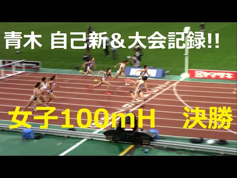2020日本選手権陸上 女子100mH決勝