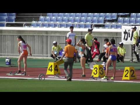 【頑張れ中大】 関東ｲﾝｶﾚ 女子1部七種200m3組　ﾍﾝﾌﾟﾋﾙ･藤沼・山田 2017.5.27