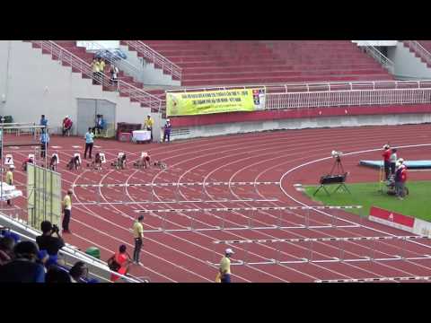 100m hurdles women heat 1 - Asian Junior 2016