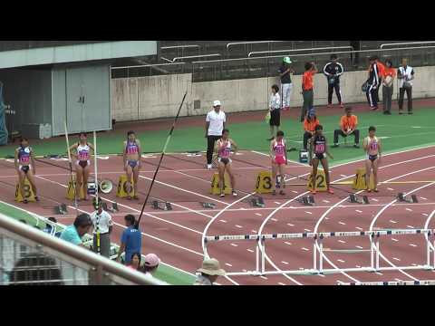 H29　個人選手権　女子100mH　予選9組
