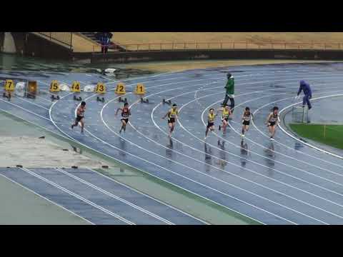 2018 水戸市陸上記録会 中学男子100m8組