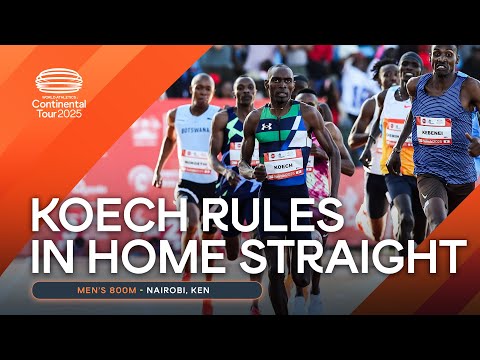 Jonah Koech for the win in the men&#039;s 800m| Continental Tour Gold 2025