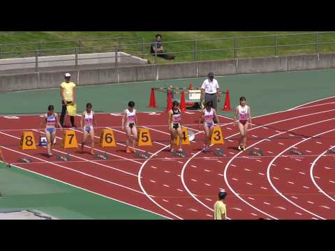 女子100m 予選1組 関東学生新人 R01