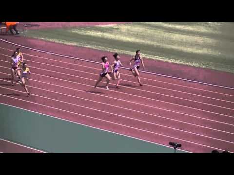 2016大阪インカレ　女子100ｍ　予選　第1組