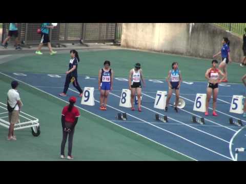 2017 茨城県高校個人選手権陸上 1年女子100mYH決勝