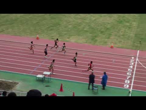 2018 第1回県記録会 中学男子100m4組