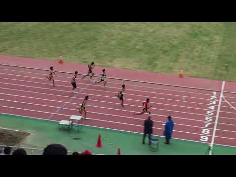 2018 第1回県記録会 中学男子100m4組