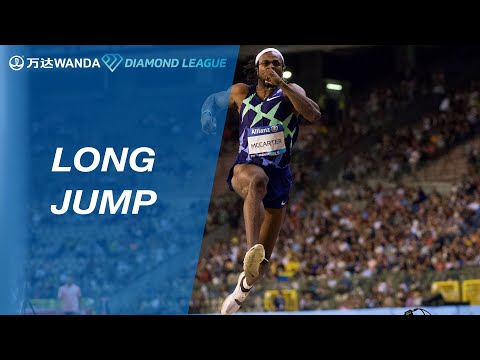 Steffin McCarter wins men&#039;s long jump on Final 3 in Brussels - Wanda Diamond League 2021