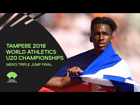 Men&#039;s Triple Jump Final - World Athletics U20 Championships Tampere 2018
